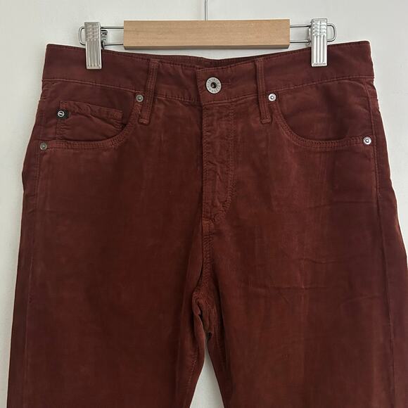 AG Adriano Goldschmied The Farrah Skinny Ankle Corduroy Rust 27 NWOT - Picture 2 of 10